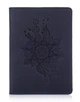 Обложка для паспорта из кожи HiArt PC-02 Shabby Ink Mehendi Classic Синий - изображение 1