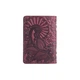 Обложка для документов из кожи HiArt AD-03 Shabby Plum Mehendi Art Фиолетовый - изображение 3