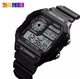 Чоловічий годинник Skmei 1299 black чорні - зображення 1