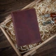 Кожаная коричневая обложка на паспорт HiArt PC-01 Original Коричневый - изображение 3