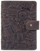 Обложка для паспорта из кожи Hi Art «Let's Go Travel» PB-03S/1 Shabby Gavana Brown Темно-коричневый - изображение 1