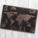 Обложка для паспорта из кожи HiArt PC-01 Shabby Gavana Brown 7 wonders of the world Коричневый - изображение 5