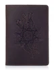 Кожаная коричневая обложка на паспорт HiArt PC-01 Mehendi Classic Коричневый - изображение 1