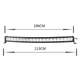 LED-балка 200W заокруглена (10W х 20) 14400 Lm світлодіодний прожектор - зображення 7