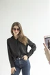 Солнцезащитные очки металлические с розовато-синими линзами, женские очки от солнца стильные большие - изображение 6