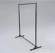 Одинарная телескопическая стойка вешалка для одежды 169/210×150×61 см черного цвета УСТРЧ210 - изображение 1