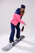 Куртка горнолыжная Brooklet Lili midnight blue/fluorescent pink W женская - BL2021-011 - XS - изображение 12