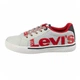 Кеды Levi's FUTURE MEGA 32 светло-серый с красным (VFUT0040T-0079-32) - изображение 2