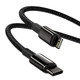 Дата кабель Baseus Tungsten Gold Type-C to Lightning PD 20W (1m) (CATLWJ) Черный - изображение 3