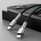 USB кабель Type С на Lightning Baseus Cafule Series Metal Data Cable (2M, 20W, PD). Green - зображення 3