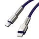 USB кабель Type С на Lightning Baseus Cafule Series Metal Data Cable (2M, 20W, PD). Purple - зображення 7