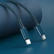 Кабель Lightning > USB Type-C Baseus High Density Braided PD 20W 1.0m (CATLGD-03) Blue - изображение 7