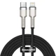 Кабель Lightning > USB Type-C Baseus Cafule Metal Data Cable PD 20W 2.0m (CATLJK-B01) Black - изображение 1