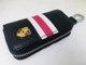 Ключница для авто KeyHolder Prestige Car PORSCHE Черно-белая с красным - изображение 1