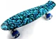 Скейт пенні борд Penny board PU-колеса з підсвіткою, синій камуфляж 3107 - изображение 1