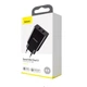 Сетевого зарядного пристрою BASEUS SPEED MINI DUAL U CHARGER 10.5W BLACK - зображення 2