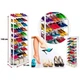 Полиця для взуття, тумба для взуття Amazing Shoe Rack Стійка-органайзер для зберігання 30 пар взуття з 10 полкамина регульована по висоті (D-2019091032) - зображення 2
