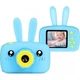 Детская фотокамера цифровая Голубой Baby Photo Camera Rabbit Х-500 (500XXBPCRFTKMC17) TIN66 - изображение 2