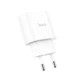 Сетевое зарядное устройство с быстрой зарядкой PD/QC3.0 HOCO C95A |1USB/1Type-C, PD/QC, 20W/3A| Белый - изображение 2
