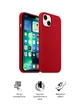 Силиконовый чехол для Apple iPhone 13, ICON2 Case, Красный, противоударный, панель, защита всего корпуса, матовая поверхность Soft Touch, выступает над дисплеем, совместим с защитными стеклами и пленками, с микрофиброй, ArmorStandart (ARM60483) - изображение 3
