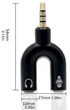 Аудио переходник MediaLab 3.5mm - 2 x 3.5mm Black (25160) - изображение 5