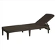 Шезлонг из искусственного ротанга Jaipur Sun lounger коричневый - изображение 1