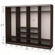 Шкаф-купе четырехдверный ROKO 238.4x242x60 см Зеркало Дуб Венге (20200024630) - изображение 2