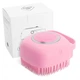 Силіконова масажна мочалка Silicone Massage Bath Brush Рожева - зображення 2
