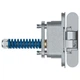 Скрытая петля с доводчиком Anselmi AN 107 3D C40 20-40кг 014 Хром матовый - изображение 1