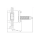Скрытая петля с доводчиком Anselmi AN 107 3D C40 20-40кг 014 Хром матовый - изображение 3