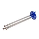 Фланець під сухі тени для бойлера Ariston 65118364 D зовн.=125mm L трубок=385/385/385mm (під анод M6) - зображення 3