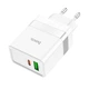 Зарядное устройство с быстрой зарядкой PD/QC3.0 HOCO N21 |1USB/1Type-C, PD/QC, 3A/30W| Белый - изображение 2