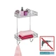Полка угловая Wenko 2 уровня Vacuum-Loc®, 26 х 44 х 15,5 см, сталь, хром - изображение 2