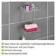 Полка угловая Wenko 2 уровня Vacuum-Loc®, 26 х 44 х 15,5 см, сталь, хром - изображение 3