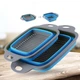 Друшляк силіконовий PRC - Collapsible Filter Baskets 200 x 200 мм складаний JM-609 Синій - зображення 1
