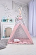 Палатка-Вигвам WIGWAMHOME Звездочки-пряники 110х110х180см пудровая - изображение 4