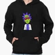 Худі чоловічий Рік Санчез і Морті Сміт Рік і Морті (Rick Sanchez and Morty Smith Rick and Morty) (9225-2934-3) Чорний L - зображення 1