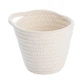 Корзина для хранения Wenko Soria White, 12,5 x 12 x 14,5 см, хлопок, белый - изображение 1