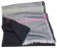 Женский платок Cashmere 42 черный с серым - изображение 3