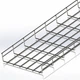 Лоток сетчатый CMS 300х50х2500, проволока Ø5 мм, белый цинк CMS-WBC5-30050Z - изображение 1