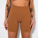 Жіночий костюм для фитнесу Whatiwear топ та шорти коричневий L (1312-brown-L) - зображення 6