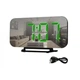 Годинник електронний з термометром і будильником Digital Clock DS-3625L Green/Black (462452) - зображення 4