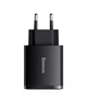 Сетевой адаптер Baseus Compact Quick Charger 30W USB Type-C + 2 USB QC+ PD CCXJ-E01 Черный - изображение 7