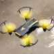 Квадрокоптер на Р/У дрон Drone CD1804 з пультом Д/У з камерою WIFI Чорно-жовтий літаючий складний міні дрон з підсвічуванням на акумуляторі - зображення 7