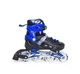Роликовые коньки с комплектом защитой 2 в 1 Scale Sports BLUE LF 905 детские раздвижные Синие с черным размер 29-33 передние колеса СВЕТЯТСЯ коньки зимние шлем наколенники - изображение 6