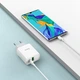 Мережевий зарядний пристрій із виходами Type-C та USB HOCO C80A Rapido (3.1A/20W, QC/PD). White - зображення 5
