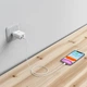 Мережевий зарядний пристрій із виходами Type-C та USB HOCO C80A Rapido (3.1A/20W, QC/PD). White - зображення 7