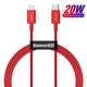 USB кабель для iPhone Type C на Lightning BASEUS Superior Series Fast Charging Data Cable (1m, 20W, PD 2.0, 480 Mbps). Red - зображення 1