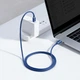 USB кабель Type-C на Type-C для iPad/Android/ПК/MacBook Baseus Crystal Shine Series (100W, 2m). Blue - изображение 7