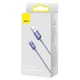 USB кабель с разъемом Type-C Baseus Crystal Shine Series Type-C (100W, 2m). Purple - изображение 10